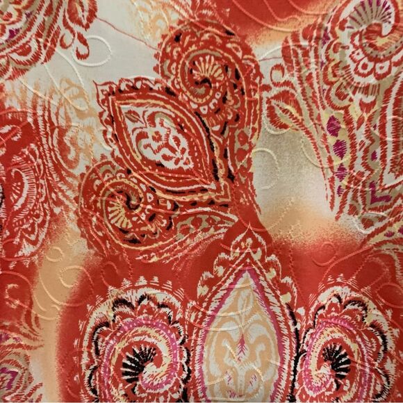 JM COLLECTION Top Women’s MP Pink white Scoop Neck 3/4 Sleeve Polyester Spandex. - Picture 5 of 10